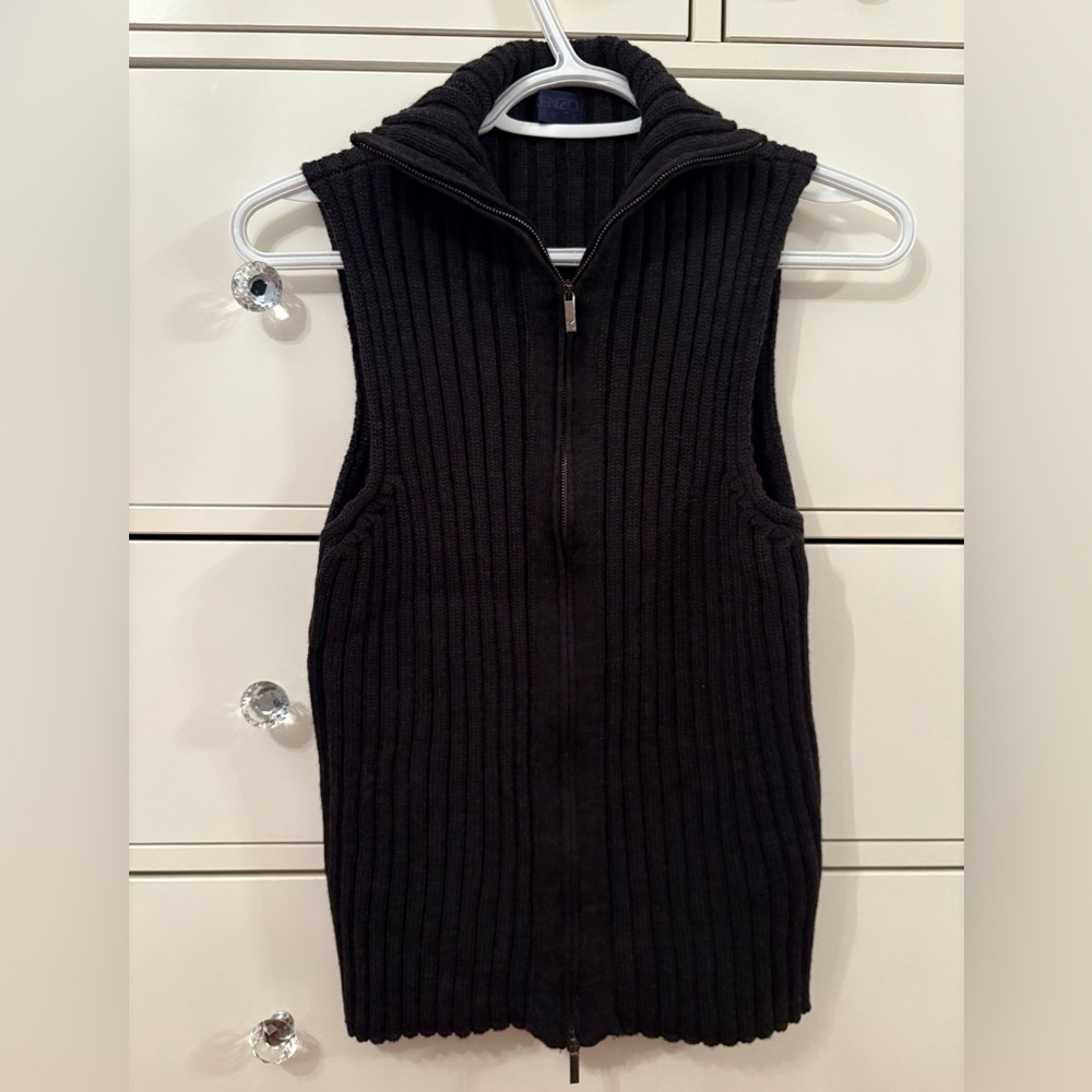 KENZO Ribbed Wool Vest